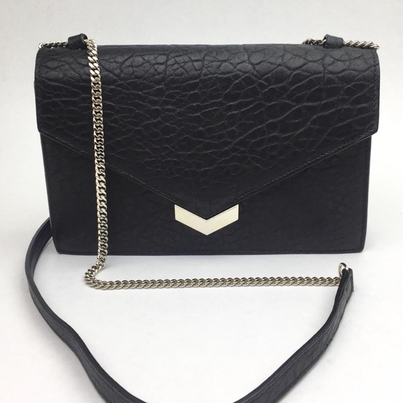 Jimmy Choo Handbags - JIMMY CHOO Leila Grainy Lambskin Leather Crossbody